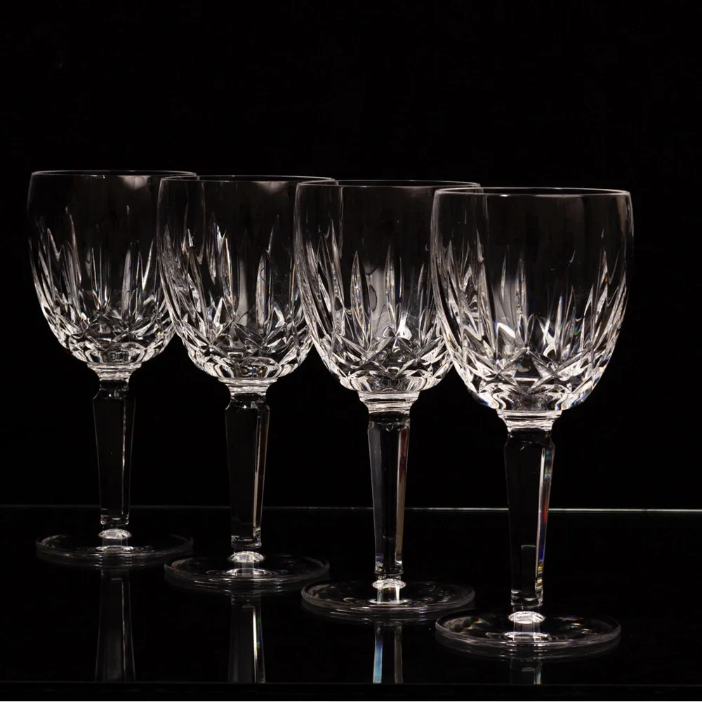 Waterford Crystal White Drinkware Set with Intricate Patterns - Picture 10 of 10